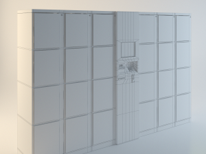 locker 3D Model
