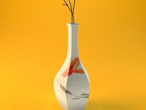 japanese vase 3D मॉडल