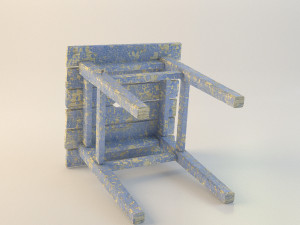 old tabouret Modèle 3D