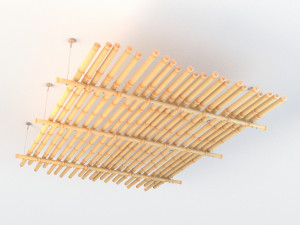 bamboo overhead structure 3D Модель