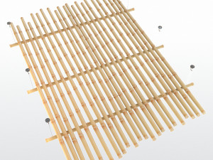 bamboo overhead structure 3D मॉडल