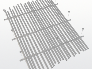 bamboo overhead structure 3D मॉडल
