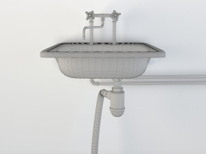 old washbasin 3D Model