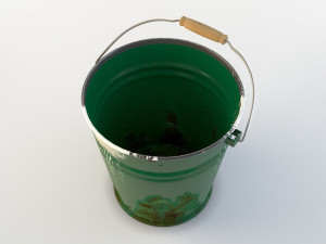 dirty bucket Model 3D
