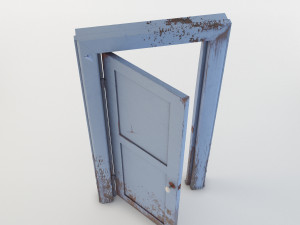 old painted door Modèle 3D