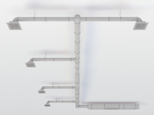 ventilation duct 3D 模型