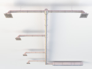 ventilation duct 3D मॉडल