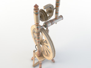 spinning wheel Modelo 3D