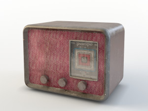 ussr lamp radio receiver rekord-47 3D Model
