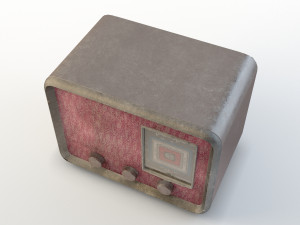 ussr lamp radio receiver rekord-47 3D Model