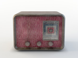 ussr lamp radio receiver rekord-47 3D Model
