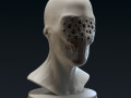 creature bust b - 3d printable 3D Baskı Modeli
