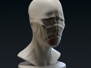 creature bust c - 3d printable 3D Print Model