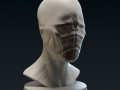 creature bust c - 3d printable 3D Baskı Modeli