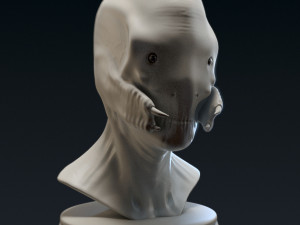 creature bust d - 3d printable 3D Print Model