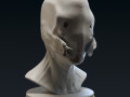 creature bust d - 3d printable 3D Baskı Modeli