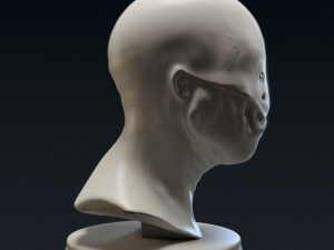 creature bust e - 3d printable 3D Print Model