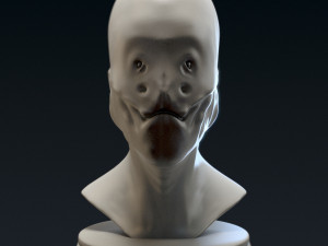 creature bust e - 3d printable 3D Print Model