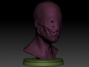 creature bust e - 3d printable 3D Print Model
