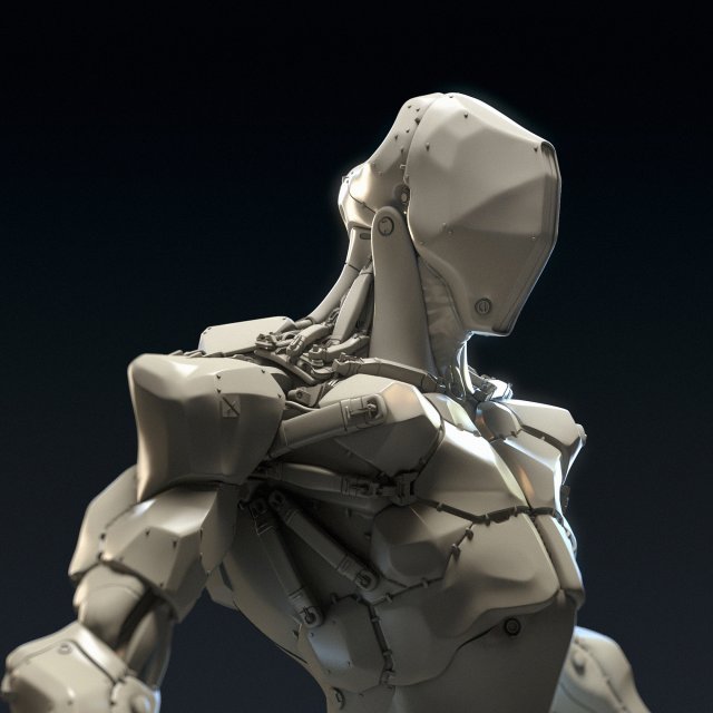 sci-fi borg printable Modelo de Impressão 3D .c4d .max .obj .3ds .fbx .stl .blend 