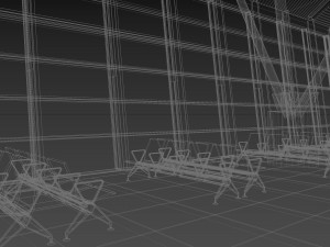 airport terminal interior 3D Model