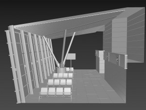 airport terminal interior 3D Model