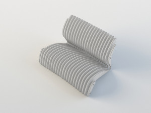 parametric wooden bench 3 3D Model