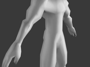 low poly base mesh - male character 3D Model