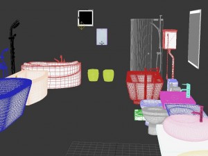 bathroom accessories 3D Model