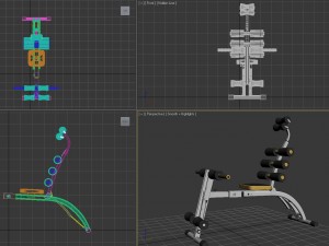 exercise machine fitness equipment 3D Model