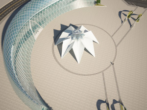 moon and star building 3D मॉडल