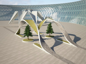 moon and star building 3D मॉडल