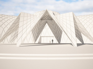 moon and star building 3D मॉडल