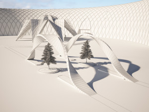 moon and star building 3D मॉडल