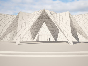 moon and star building 3D मॉडल