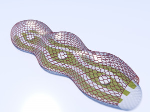 decorative glass tunnel for park model 3D Model
