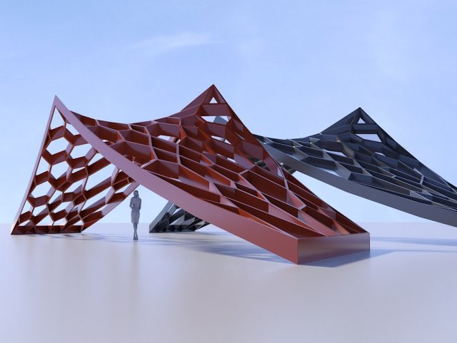 decoration stand for park 3D Model .c4d .max .obj .3ds .fbx .stl .blend 