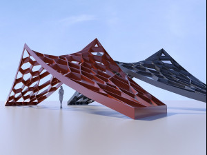 decoration stand for park 3D मॉडल