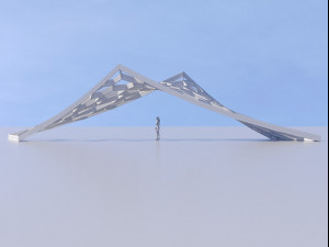 decoration stand for park 3D Model