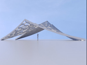 decoration stand for park 3D Model