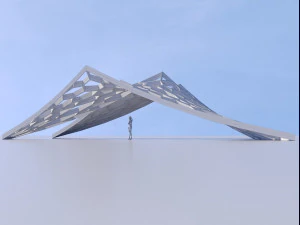 decoration stand for park 3D Model