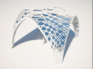 futuristic pergola 3D 모델