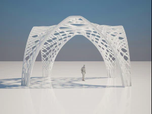 futuristic pergola 3D Model
