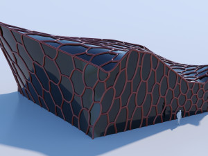 small future building Model 3D