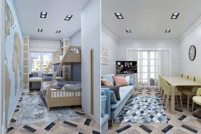 hostel apartment 3D Model .c4d .max .obj .3ds .fbx .stl .blend 