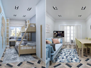 Hostel-Wohnung 3D Modell