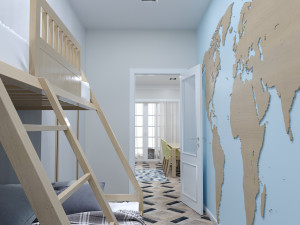 hostel apartment Model 3D