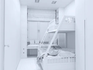 hostel apartment 3D Model