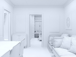 hostel apartment Model 3D