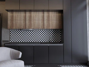 modern apartment for single people 3D Model